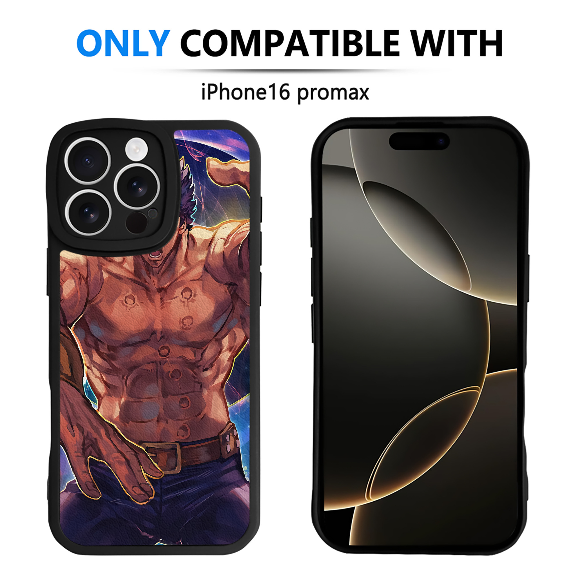 （画像用） 北斗の拳 Fist of the North Star 【iPhone 16シリーズ対応】シリコンスマホケース（レザー調） 材質：シリコン
